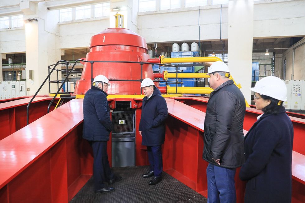 Губернатор Волгоградской области Андрей Бочаров, посетил Волжскую ГЭС с рабочим визитом